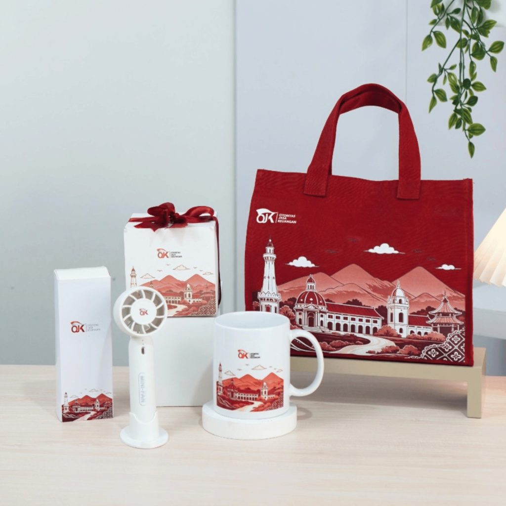 GIFT SET DZAKI MUG ANGGA KIPAS LAVA TAS KANVAS MERAH